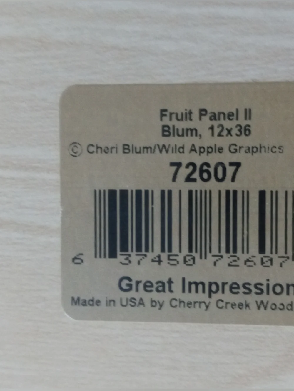 Impressions Fruit Still Life Wall Art in Brown, Cream, Red